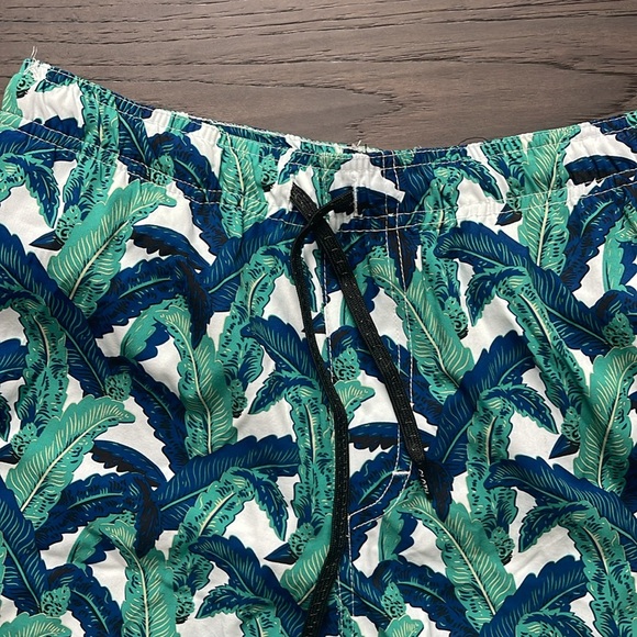 Brooklyn Cloth Mfg Co Kent Ave Men’s Swim Trunks Size Medium NEW Green/Blue - Picture 3 of 6